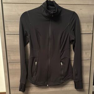 Active by Old Navy Black Fitted Zip-Up Jacket